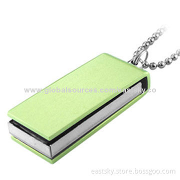 Twist Style Mini Thumb Drive, 64MB to 32GB Memory Capacity, COB Technology, USB2.0 Interface